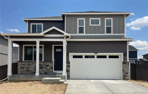 New construction Single-Family house 9932 Cathay Street, Commerce City, CO 80022 BELLAMY- photo 0