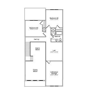 New construction Townhouse house 1203 Bell Heather Rd, Durham, NC 27703 plan Hyacinth - Vanguard Collection - image 5