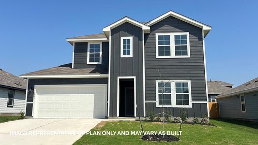 New construction Single-Family house 12204 Silverton Tree Bnd, Mustang Ridge, TX 78610 plan The Naples - image