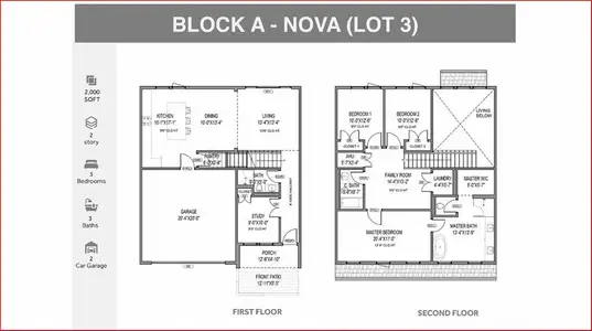 New construction Townhouse house 1430 Mars Lander Ln, Wylie, TX 75098 plan Nova - image 4