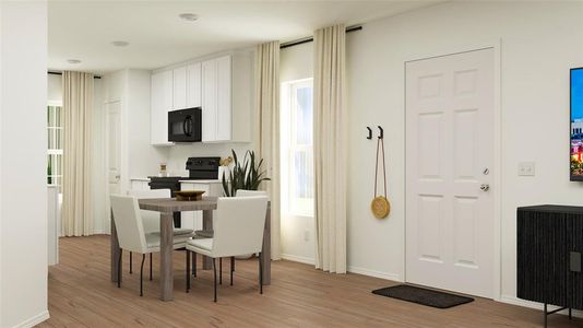 Dining room featuring light hardwood / wood-style floors