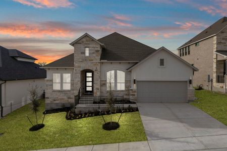 New construction Single-Family house 1806 Crimson Sunset Dr, Georgetown, TX 78628 plan Hideaway - image