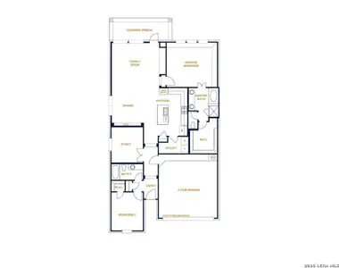 New construction Single-Family house 1562 Worsham Pass, San Antonio, TX 78260 plan Salerno - image 5