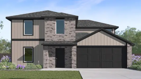 New construction Single-Family house 176 Baby Calf Roping Rd, Jarrell, TX 76537 plan Cooper - image