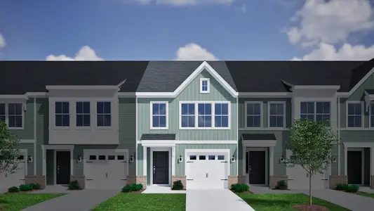 New construction Townhouse house Little Rock Rd, Charlotte, NC 28214 plan Foxglove - Genesis Value Collection - image