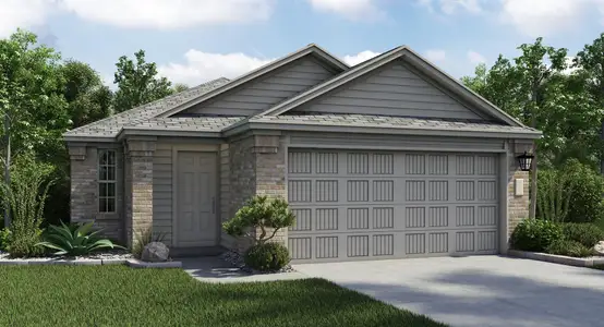 New construction Single-Family house 1505 Roaming Oak Bnd, Georgetown, TX 78628 plan Oberlin - image