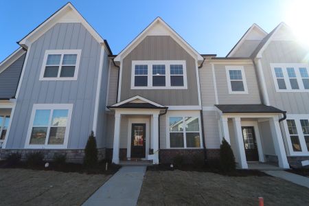 New construction Townhouse house 3191 Mission Olive Pl, New Hill, NC 27562 Hazelnut - Townhome Series- photo 76 76