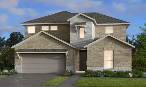 New construction Single-Family house 338 Jackson River Lp, Kyle, TX 78640 plan Carmine - image