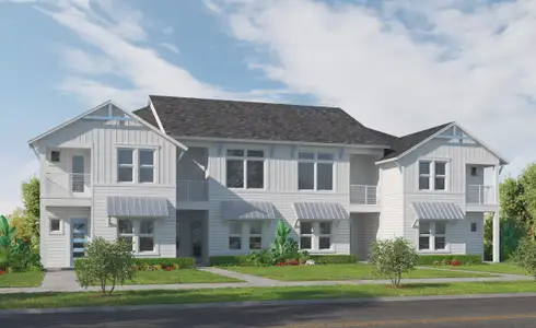 New construction Townhouse house 473 Crestview Dr, Ponte Vedra, FL 32081 plan Gulf - G - image