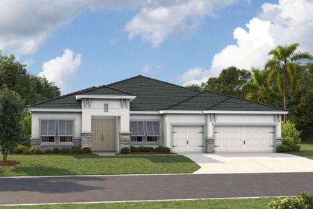 New construction Single-Family house 34009 Twilight Sea Pl, Wesley Chapel, FL 33545 plan Cedar Key I - image
