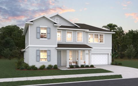New construction Single-Family house 7405 Sea Manatee St, Parrish, FL 34219 plan Ellington - image