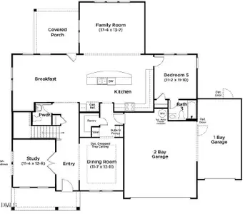 New construction Single-Family house 270 Juniper Branch Trl, Four Oaks, NC 27524 plan Stonefield - image