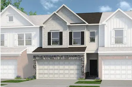 New construction Townhouse house 1140 Elowen Dr, Austell, GA 30168 - image