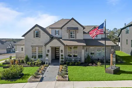 New construction Single-Family house 1808 Morning Mist Dr, Georgetown, TX 78628 plan Weston - image