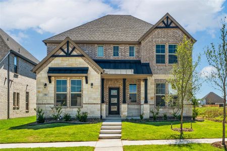 New construction Single-Family house 3509 Wild Rye Trail, Midlothian, TX 76084 Chandler- photo 0