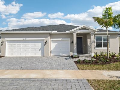 New construction Single-Family house 6417 Nw Cloverdale Ave, Port St. Lucie, FL 34987 Coral- photo 0