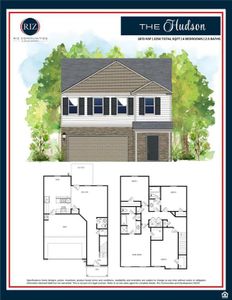 New construction Single-Family house 558 Fairview Oak Pl, Dallas, GA 30157 Hudson- photo 0