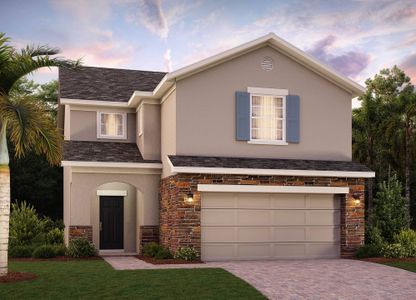 Elevation 3 with Optional Stone - Sebastian by Landsea Homes