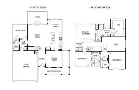 New construction Single-Family house 1025 Red Oak Blvd, Loganville, GA 30052 plan (GA)The Hunter | Front Entry - image 5