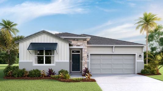 New construction Single-Family house 18150 Beach Ranch Terrace, Bradenton, FL 34211 Clifton- photo 0