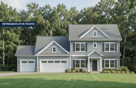 New construction Single-Family house 348 Weslyn Dr, Social Circle, GA 30025 plan (GA) Brooks A.1 3 Front Entry - image