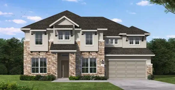 New construction Single-Family house 506 Uphill Ct, Liberty Hill, TX 78642 plan Motley - image