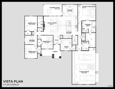 New construction Single-Family house 270 Maci Dr, Waxahachie, TX 75167 plan Vista - image