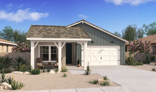 New construction Single-Family house 42510 W. Vincent Drive, Maricopa, AZ 85138 Finlay- photo 0