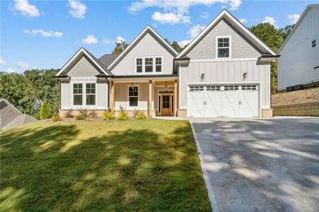 New construction Single-Family house 126 Scenic Falls Boulevard, Hoschton, GA 30548 Callaway- photo 0