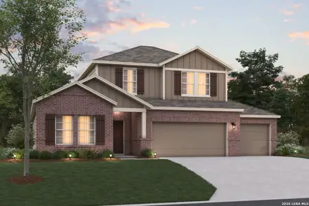 New construction Single-Family house 17308 Elder Walnut Dr, Elmendorf, TX 78112 plan Barbosa - image