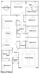 New construction Single-Family house 9522 W Mulberry Dr, Phoenix, AZ 85037 plan Clark II Plan 4076 - image