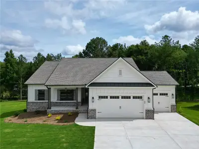 New construction Single-Family house 65 River Rdg Walk, Monroe, GA 30656 plan (GA) Carson A 3 Front Entry - image