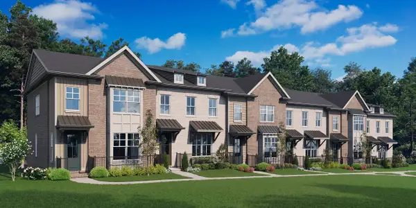 New construction Townhouse house 333 Research Ct, Peachtree Corners, GA 30092 plan The Graham III - image