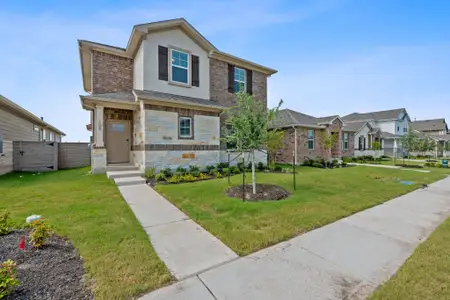 New construction Single-Family house 109 Zinnia Ln, Hutto, TX 78634 The Santa Fe (762)- photo 0