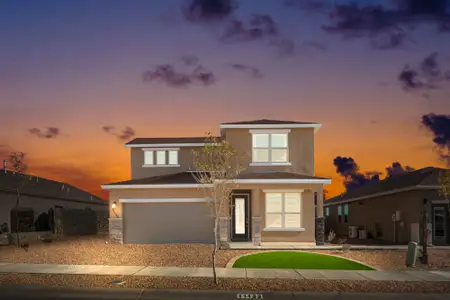 New construction Single-Family house 13772 Loreina Luz Ave, El Paso, TX 79928 plan Texas Olive - image