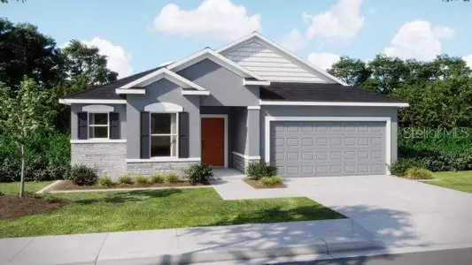 New construction Single-Family house 10 Farnell Ln, Palm Coast, FL 32137 plan The Drexel - image
