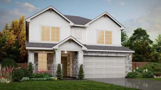 New construction Single-Family house 233 Gathering Dr, San Antonio, TX 78253 plan Imperial View - image