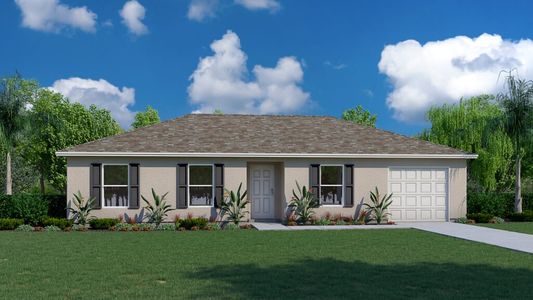 New construction  house 3518 63Rd St W, Lehigh Acres, FL 33971 plan Phoenix - image