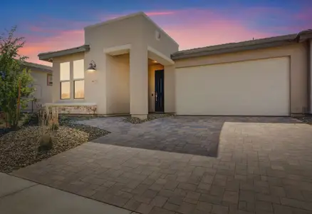 New construction Duplex house 4053 Desert Moon Dr, Wickenburg, AZ 85390 plan Muros Elevation A - image