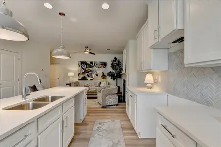 New construction Townhouse house 307 Barracks Wy, Unit 886, Hoschton, GA 30548 plan Ivey - image
