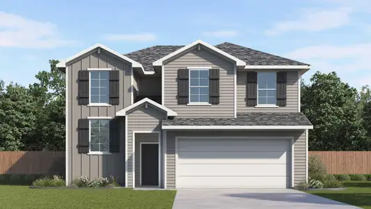 New construction Single-Family house 391 San Juan Trl, Bastrop, TX 78602 plan The Pierce - image