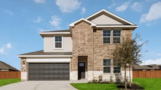 New construction Single-Family house 1825 Side Buster Trl, Leander, TX 78641 plan The Rosemont - image