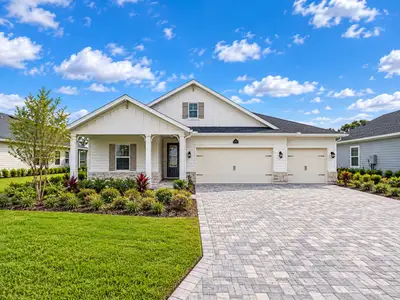 New construction Single-Family house 318 Dogleg Run, St. Johns, FL 32259 plan Nassau 3 Car Garage - image