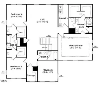 New construction Single-Family house 380 Shelby Meadow Ln, Angier, NC 27501 plan Townsend - image