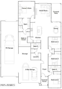 New construction Single-Family house 32452 N Cherry St, San Tan Valley, AZ 85143 plan Wayfarer II Plan 5579 - image