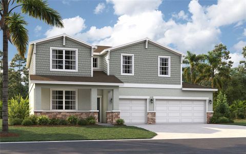 New construction Single-Family house 12837 Trovita Dr, Grand Island, FL 32735 plan Linden - image