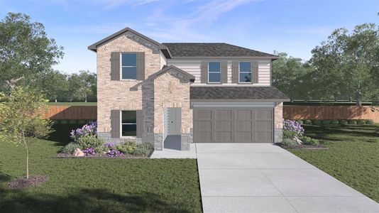 New construction Single-Family house 21919 Breezy Cliff Drive, Hockley, TX 77447 Mitchell- photo 0