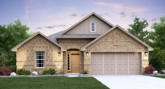 New construction Single-Family house 2828 Reuter Ave, Fort Worth, TX 76179 plan Rosso 3-Car Garage - image