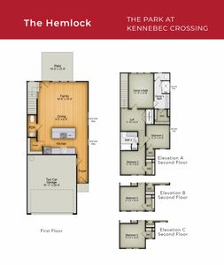 New construction Townhouse house 9101 Dupree Meadow Dr, Angier, NC 27501 plan The Hemlock - image 5