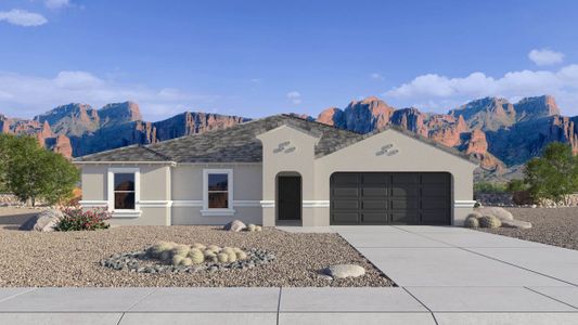 New construction Single-Family house 12517 E Agave Ln, Florence, AZ 85132 plan Eureka - image
